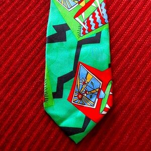 Memphis Milano G. Della Vittoria Silk Tie